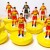 Subbuteo Andrew Table Soccer Athinaikos 1997-98 on Classic Hasbro bases